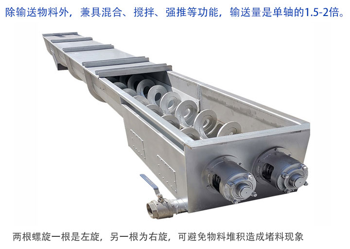 雙軸螺旋輸送機優點